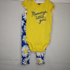Carter's/Yellow/ Blue/White/flowers/18 months